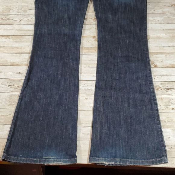 Joe's‎ Jeans Sz 29 Rocker Style Thompson Wash Boot Cut Faded Dark Wash - Picture 12 of 13